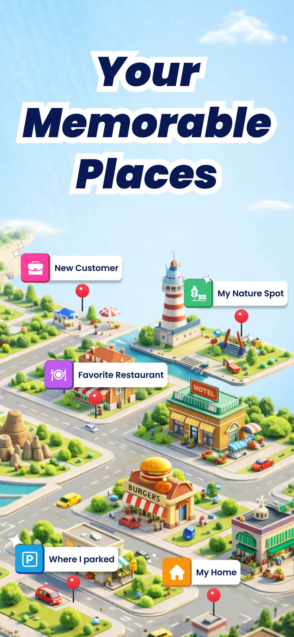 Location Saver App Screen